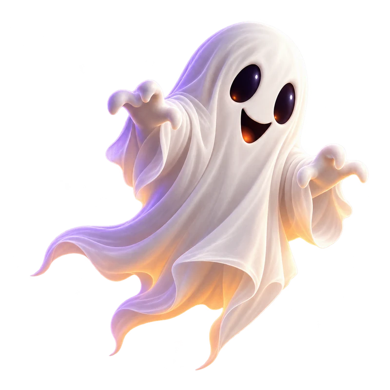 Fantomă de Halloween plutitoare